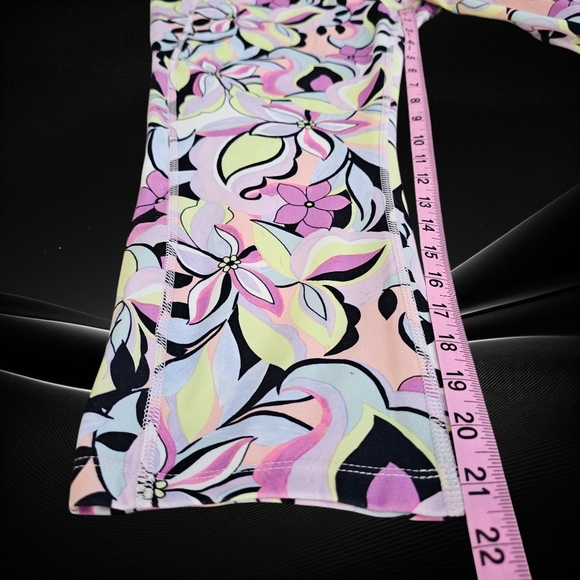 Sz XL (16-18) Avia floral crop leggings - Like new, EUC - Picture 5 of 9